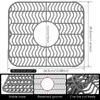 4Pcs Silicone Drain Pad Drying Mat Pots Dish Drain Mat Sink Protector Mats For Kitchen Tableware Non-slip Anti-scald Coaster