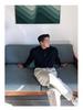 Hong Kong Style Men's Double-Pleated Pants - Designer-Look, High-Quality, Versatile Suit Pants with Straight, Wide Legs.