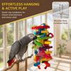 Eco-Friendly Bird Chew Toy Natural Wood Bird Parrot Toy Durable Parrot Chew Toy  For Cockatoo