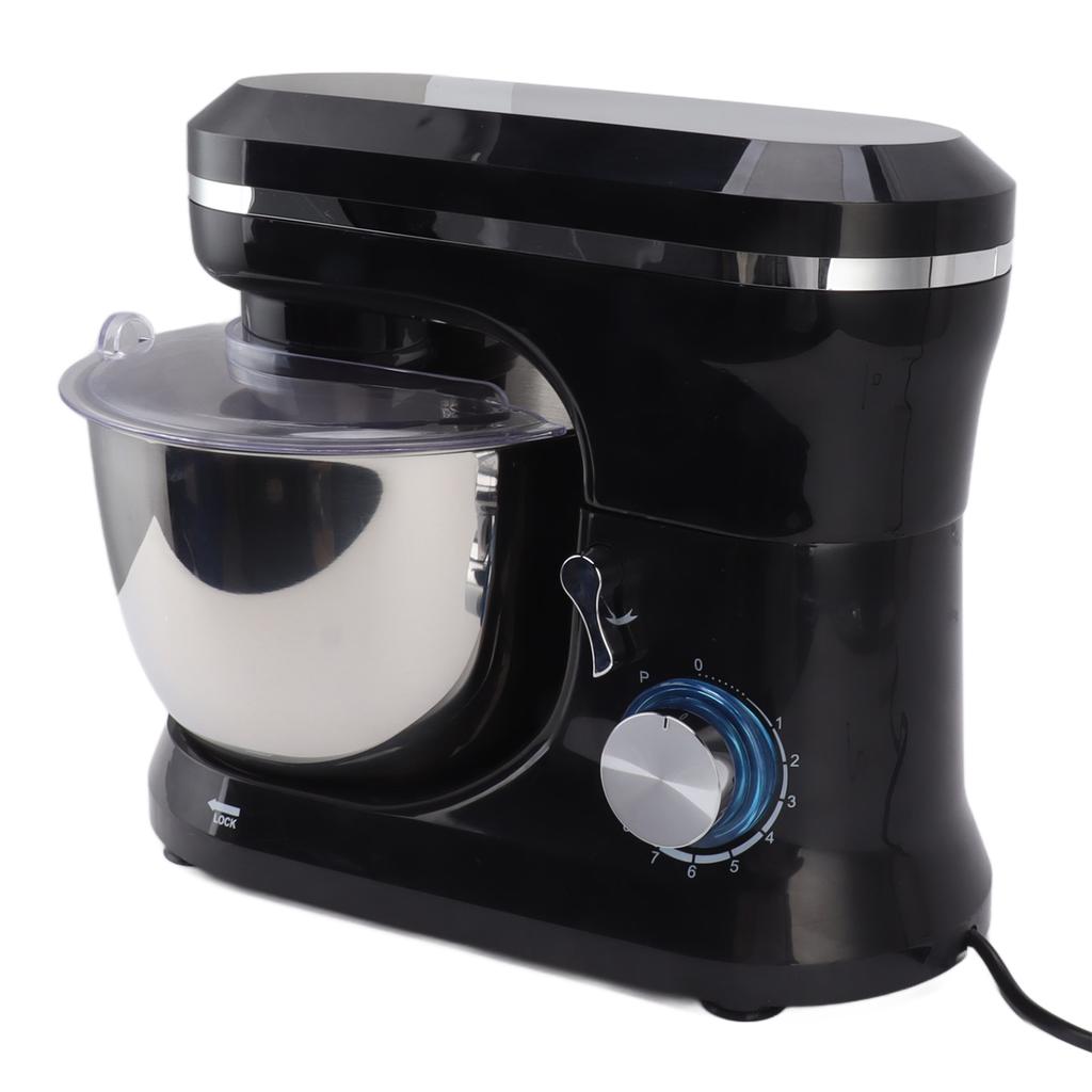 Elektrický stolní mixér 1000 W, hák na těsto, plochý šlehač, nástavce, 8 rychlostí, stolní mixér o objemu 4,5 l