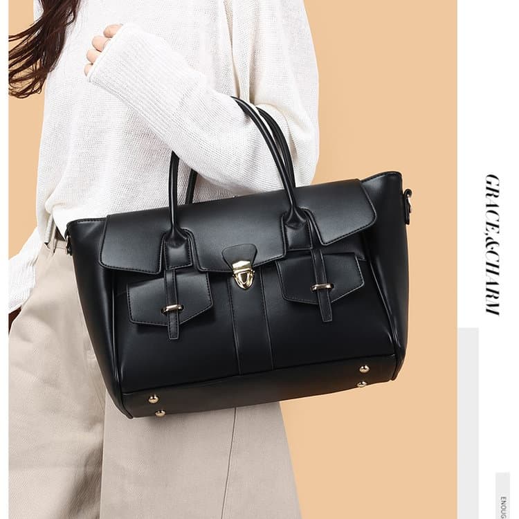 Retro Portable Messenger Business Women's Bag