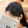 Daily Headband Designer Headband Angel Shushu Oriental Lace Hairband Navy Orange Vidastory