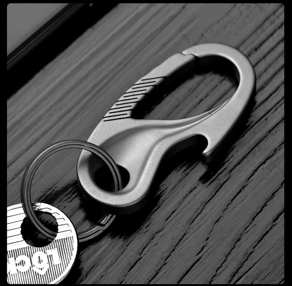 TISUR Titanium Carabiner Bottle Opener Keychain, Men's, Stylish Key Ring,