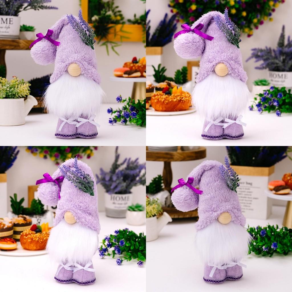 Adorable Purple Lavender Doll Plush Gnome Unique Decoration For Mother's Day Festivities