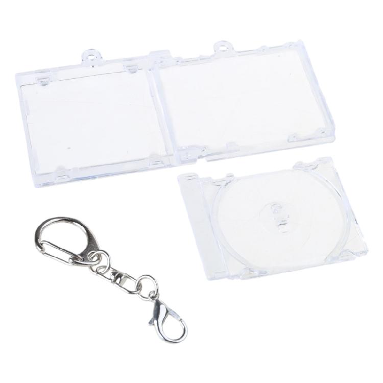 Disc Album Pendant Keychain Blank Disc Box Keychain Suitable For Keychain Backpack Pendant Chain Disc Acrylic Keychain