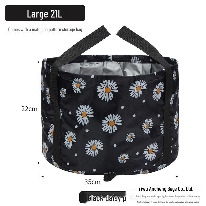 Portable Foldable Foot Bath with Insulated, Multifunctional Foot Soak Bag for Travel and Dormitory Use