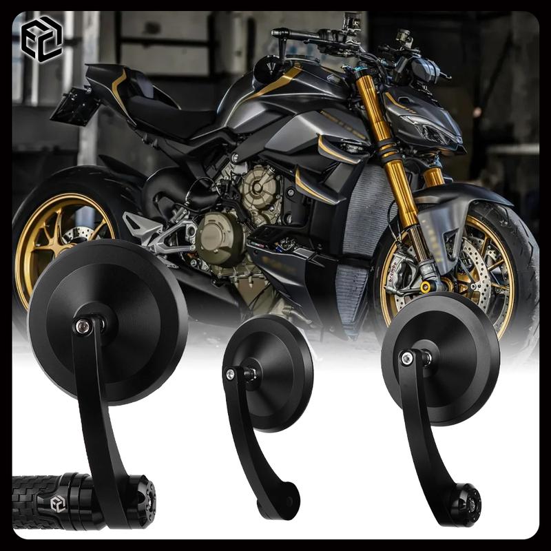 Motorcycle Bar End Mirror for DUCATI Streetfighter 1098 / 1098S / 848 / V2 / V4 / V4S Retro Cruising Motorcycle Rearview Mirror