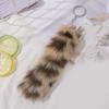 5.9Inch Long Tail Keychain for Key Holder Plush Tail Charm Key Holder Keyring Pendant Decorations Purse Bag Charm