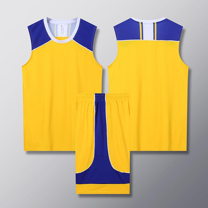 Basketball suit Men's sports quick-drying competition team uniform vest Children's basketball training suit Large size jersey Sleeveless