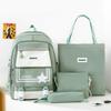 Schoolbag Large Capacity Mother and Child Four-piece Backpack Junior High School Student Schoolbag Ins Japanese Harajuku High Value Girl Backpack