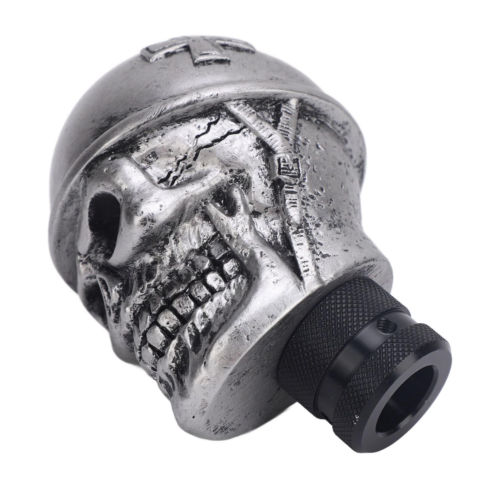 

Skull Gear Shift Knob Universal Resin Car Stick Lever Handle Shifter Head with 3 Adapters for