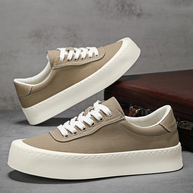 Fashion Man Flats Canvas Shoes 2025 New Youth Street Casual Shoes Loafers Breathable Men Slip-on Versatile Sneakers Fast Shipping Hombre