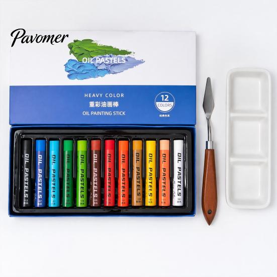 Professional Oil Pastel Set Water-soluble Set, Water-Soluble Painting Stick, High Water Soluble Sketching Crayons Coverage Multi Color Crayons,