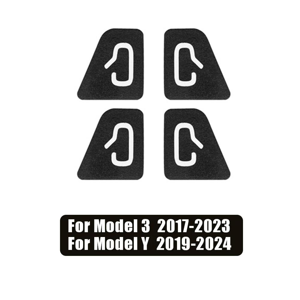 Xiaomi For Tesla Model 3 Model Y Car Open Door Button Stickers Armrest Window Lift Button Switch Frame Stickers Interior Accessories