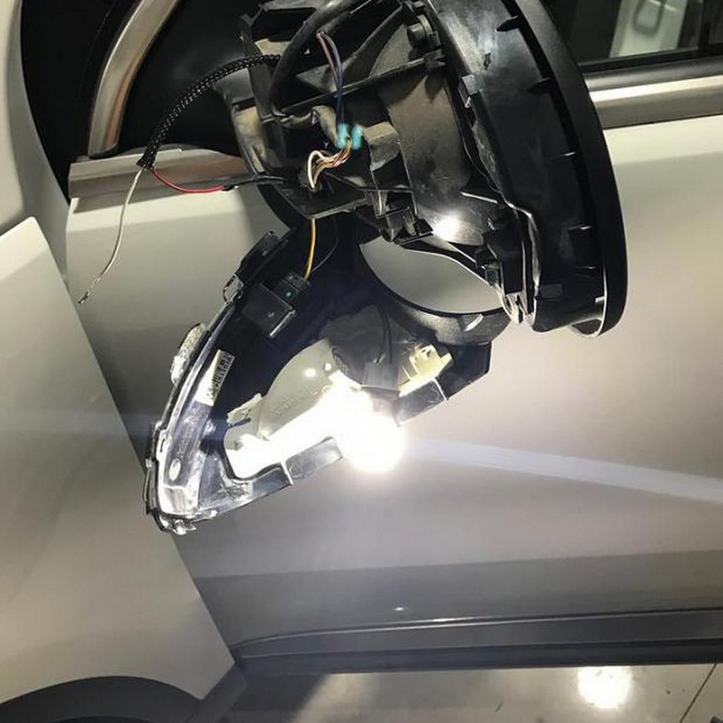 2x LED Side Under Mirror Puddle Light For VW Passat B7 CC Scirocco III Jetta Eos