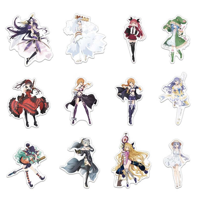 Date A Live V sběratelské vyřezávané samolepky, 12 kusů v krabičce