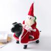 Funny Pet Christmas Outfit With Ride On Design For Small Dog Cats Holiday Celebration Dressingup Santa Claus Costume