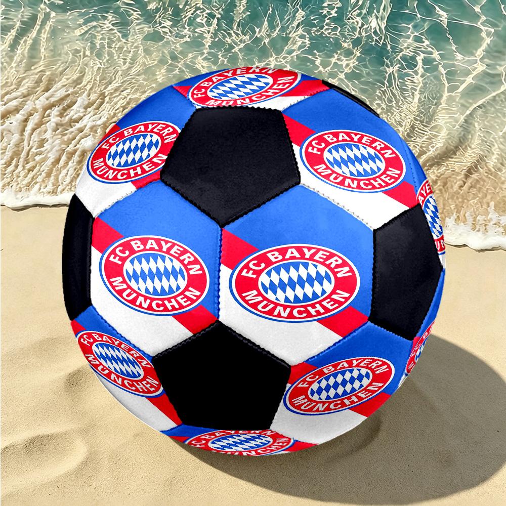 1pc Bayern Munich Crest Standard Size 5 Soccer Ball, Durable Game Soccer Ball for School Park Training & Daily Entertainment Zq7141