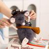 1Pc Kawaii 25CM Sad Mouse Plush Toys Plush Grey Mouse with Accessories Cute Doll Wears Hat Bag Glasses Birthday Gift for Kids
