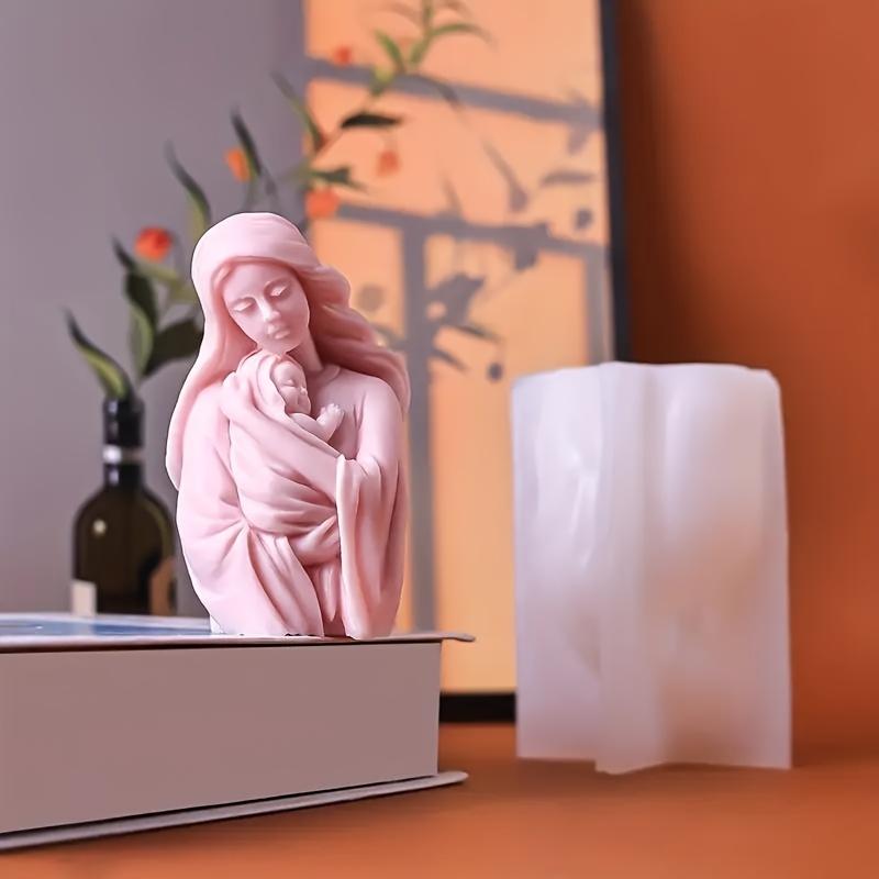 3D silikonová forma - DIY sochařské řemeslné potřeby pro výrobu pryskyřice a svíček