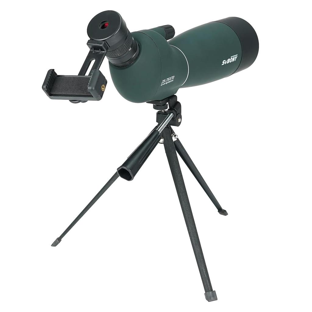 SVBONY SV28PLUS Field Scope Spotting Scope Telescope High Magnification FMC BAK4 Prism IP65 Waterproof Wild Bird Watching Archery Hunting Moon Viewing