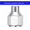 1/4 Inch Female to 1/8 Inch Male Airbrush Hose Connector Flexible Spring Tube Spray Fitting for Artist Painting