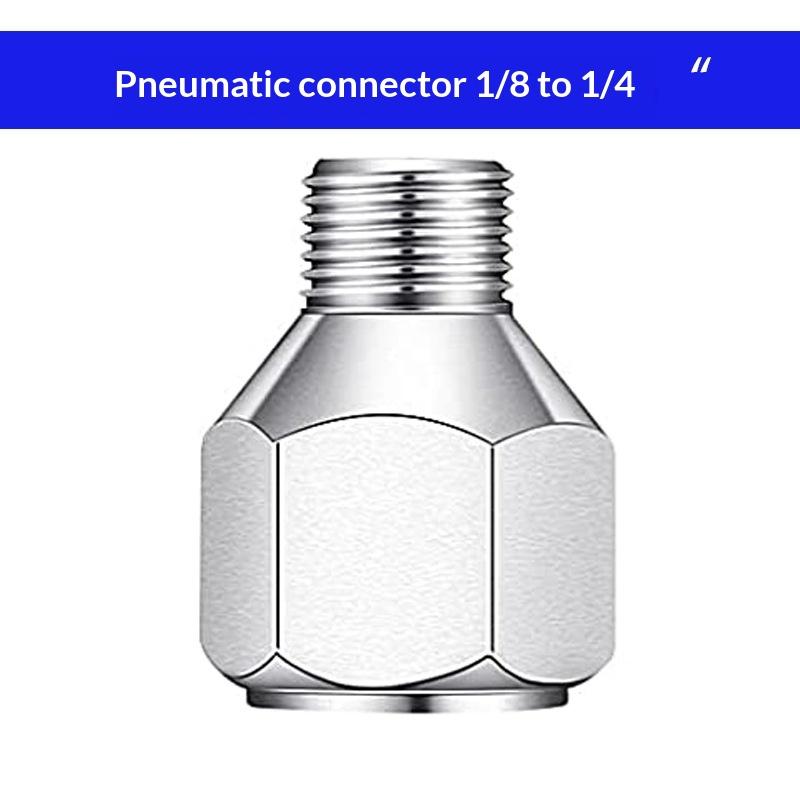 1/4 Inch Female to 1/8 Inch Male Airbrush Hose Connector Flexible Spring Tube Spray Fitting for Artist Painting