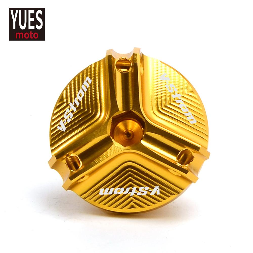 

Аксессуары для мотоциклов, крышка маслозаливной горловины двигателя, крышка для Suzuki V-Strom 250 DL250 DL650 DL1000 VStrom 650 1000 1050 золотой