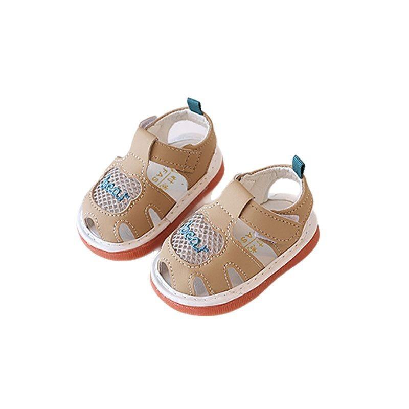 Unisex Infant Soft Bottom Shoes For Summer Kids Walking With Cartoon Pattern
