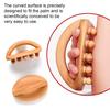 Wooden Massage Tools with Handle 14 Beads Wooden Massage Roller for Body Shaping Lymphatic Drainage Cellulite Massage Gua Sha Therapy Massager