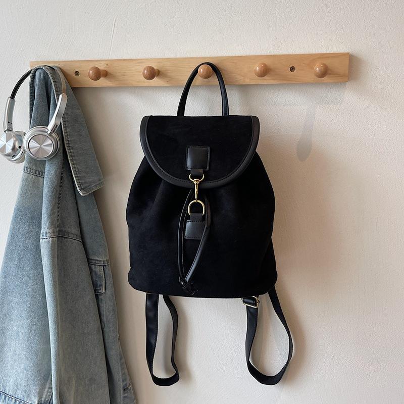 Высококачественный рюкзак большой вместимости, новая женская сумка, корейская модная матовая легкая сумка для поездок чёрный