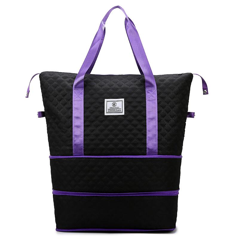 

Expandable Diamond Quilted Travel Duffel Bag