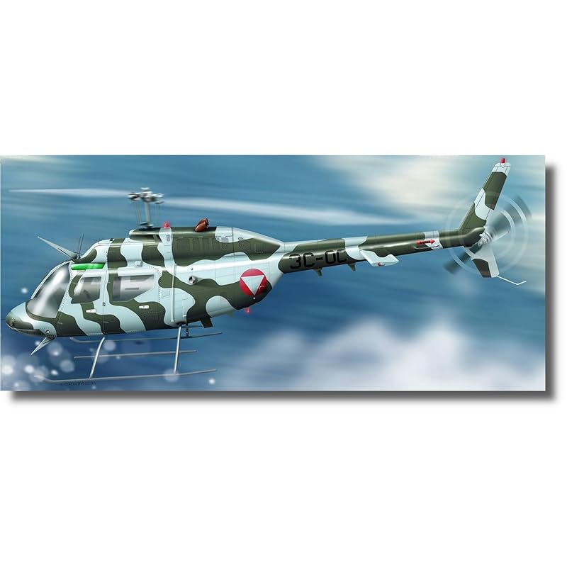 

mini wing 1/144 Austria bell OH-58A Kiowa over europe plastic model MWG144368
