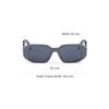 Prada Side Leg Letter Logo Irregular Shape Sunglasses Women sunglasses Gray SPR17W_E11N_FE09T_C_A051