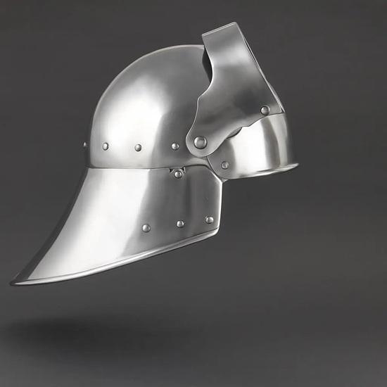 Handmade Medieval Gothic Sallet Helmet Perfect for Renaissance Fair, Cosplay, LARP, Halloween Costume Authentic Steel Armor Replica