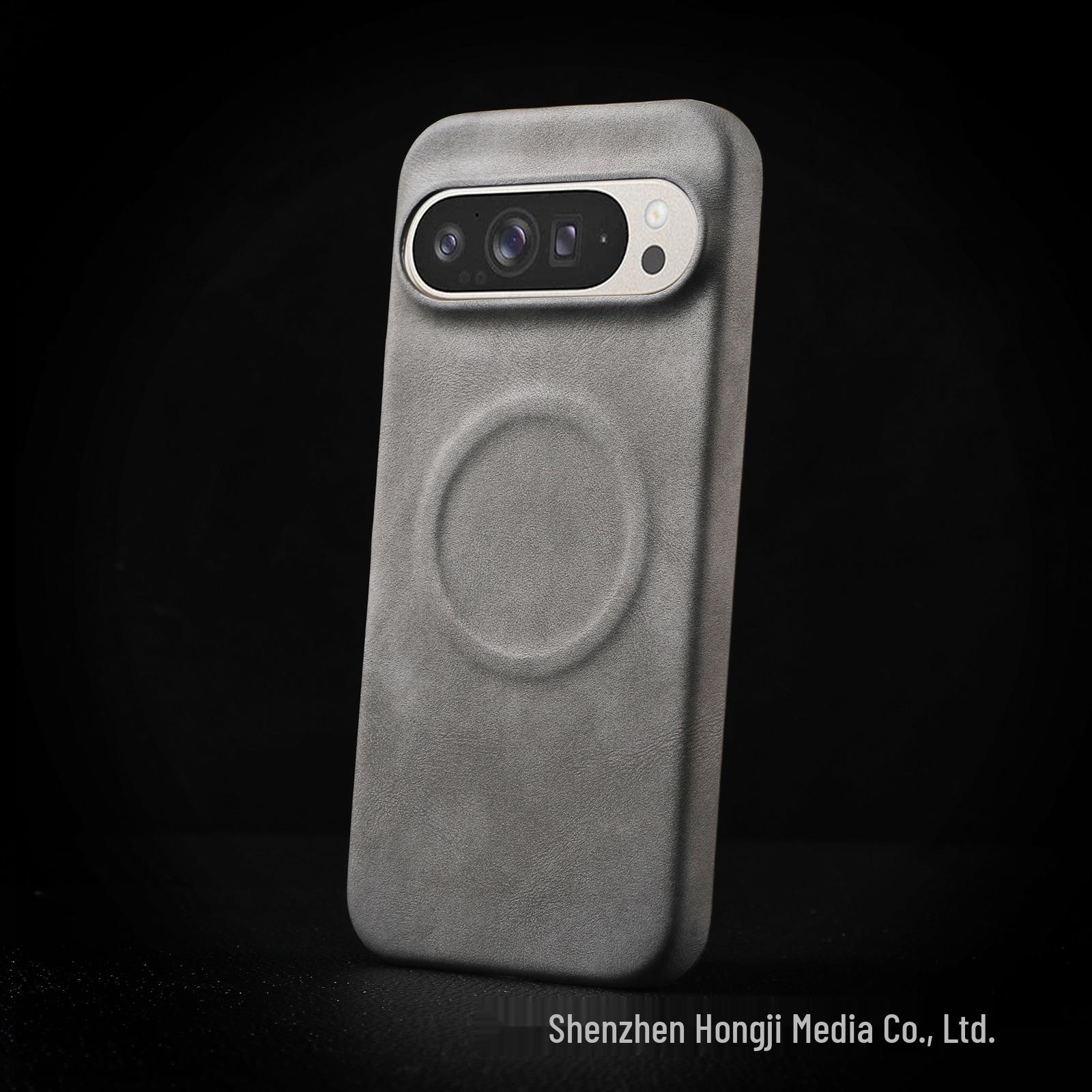 

Магнитный чехол-полуобложка из кожи ягненка с защитой от падения для Google Pixel 10 Pixel 9/9 Pro