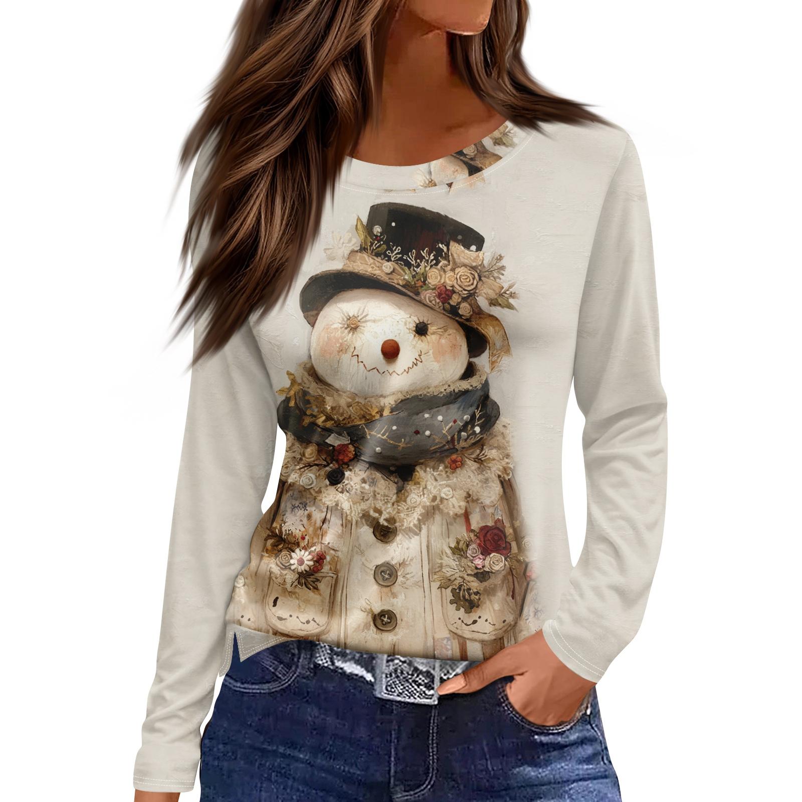 

Женская модная повседневная футболка с круглым вырезом и разрезом по низу, длинный рукав, свободный принт XXL хаки