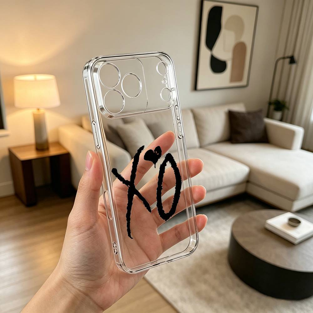 The W-Weeknd X-O  Phone Case For iPhone 17 16 15 14 13 12 11 Mini Pro Max Plus Transparent Cover