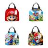 Bros Mario Super Lunch Bag Insulated Food Handbags Case For School Picnic Gifts