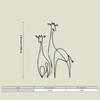 Metal Giraffe Wall Sculpture Modern Home Garden Decor Indoor Outdoor Art Gift