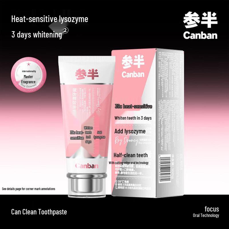 Canban Keqing Supreme Rose Whitening Toothpaste