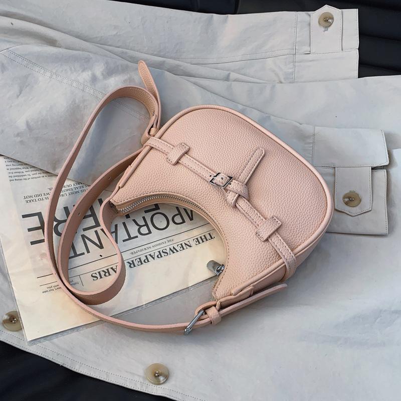 2025 Spring and Summer New Armpit Bag Casual Fashion Versatile Bag Bag Dumpling Bag Shoulder Messenger Bag High-end Niche
