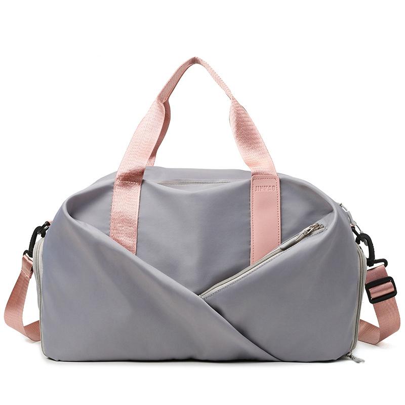 Sports Bag Women's Fitness Bag Women's Wet and Dry Separation Small Light Large Capacity Portable Oblique Span Short Trip
