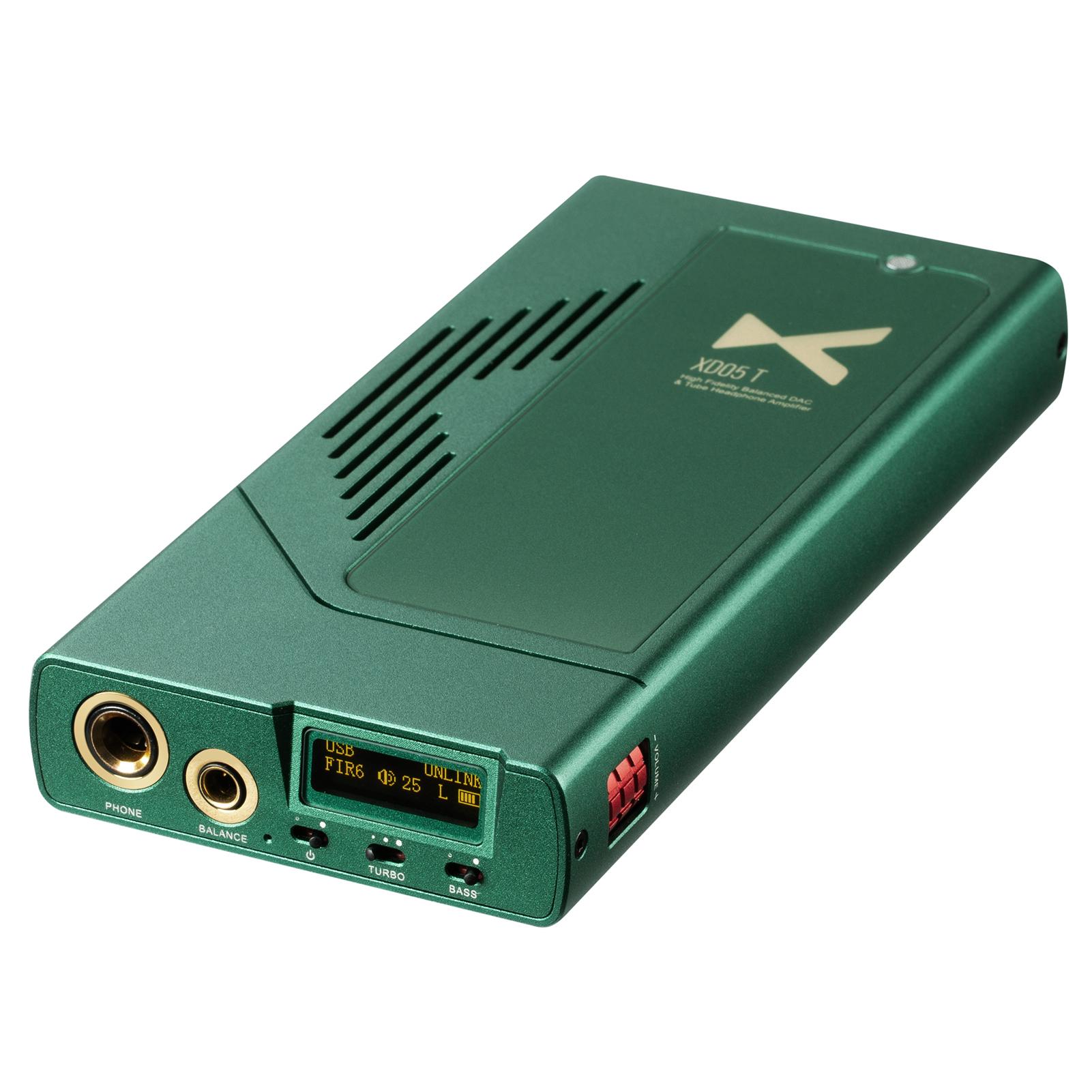 

xDuoo XD-05T Портативный высококачественный ЦАП и ламповый сбалансированный усилитель для наушников Electronic Tube BT зелёный