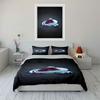 "Mountain Logo with Ice Design On Dark" Print Bedding Set Duvet Cover Pillowcases (1* Duvet Cover 2* Pillowcases Do Not Include Comforter)