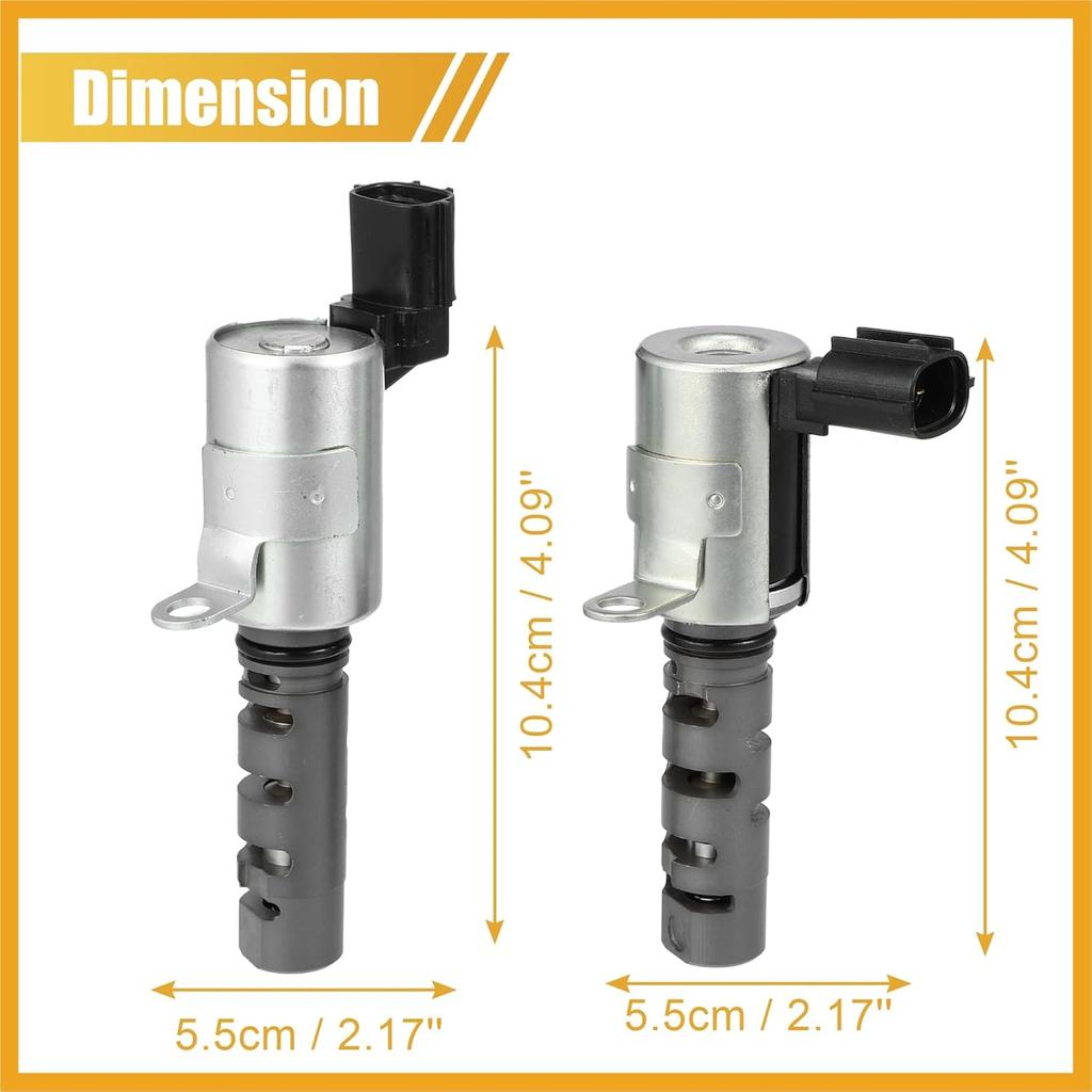 1 Pair Engine Variable Timing Oil Control Valve Solenoid 4884695AB 4884483AC for Dodge Caliber 2007-2011 for Dodge Avenger 2008-2014 Replacement