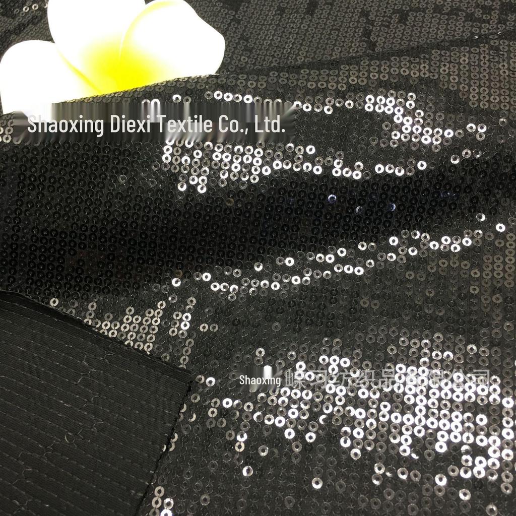 3mm Streep Elastische Paillettenstof voor Lente/Zomer Damesjurk