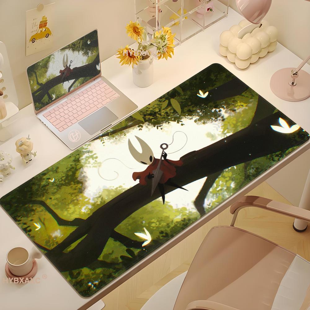 Stampa HD Cool Mousepad Hollow Knight Silksong Tappetini per Tavolo Mousepad per Computer Aziendale Tappetino Grande per Scrivania Mousepad XXL per PC Gamer