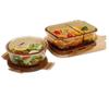 Chef Miss Borosilicate Glass Divided Lunch Box Set