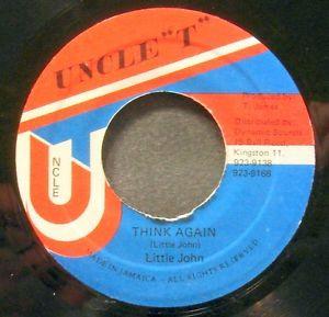

7inch Record LITTLE JOHN - Think Again DSR5327 Uncle T Jamaica Reggae, Ska & Dub Used